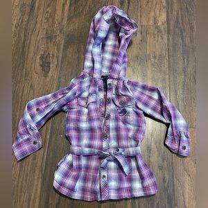 Ecko purple plaid dress shirt 12 month